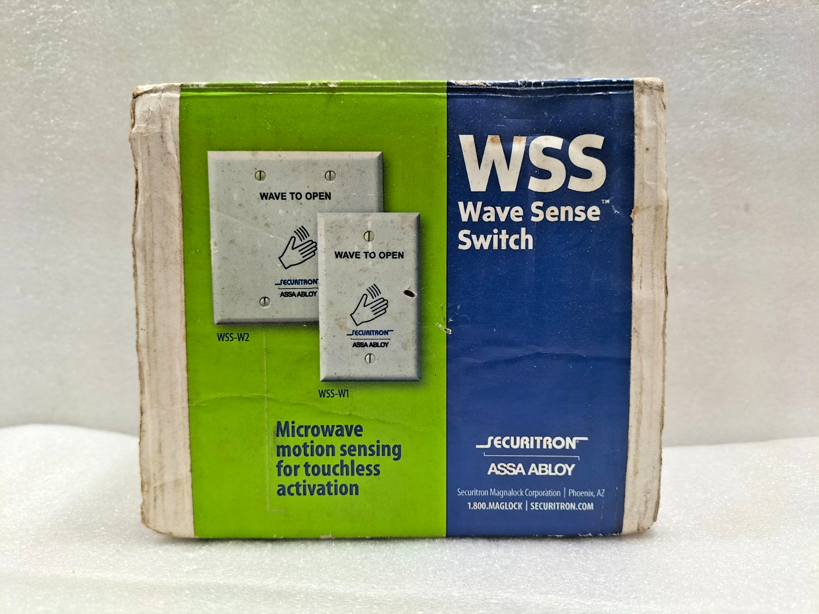 SECURITRON ASSA ABLOY WSS-W1 WAVE SENSE SWITCH WHITE