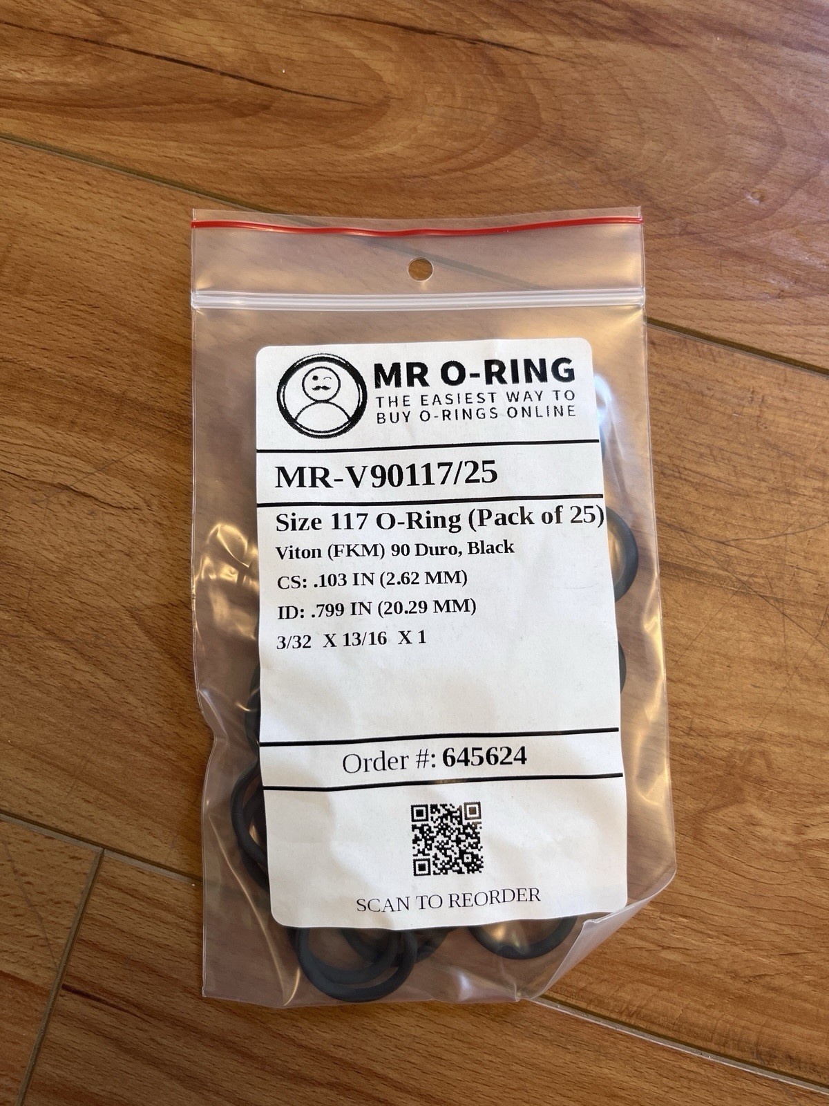 Mr. O-Ring Lot — 7 bags of assorted o rings