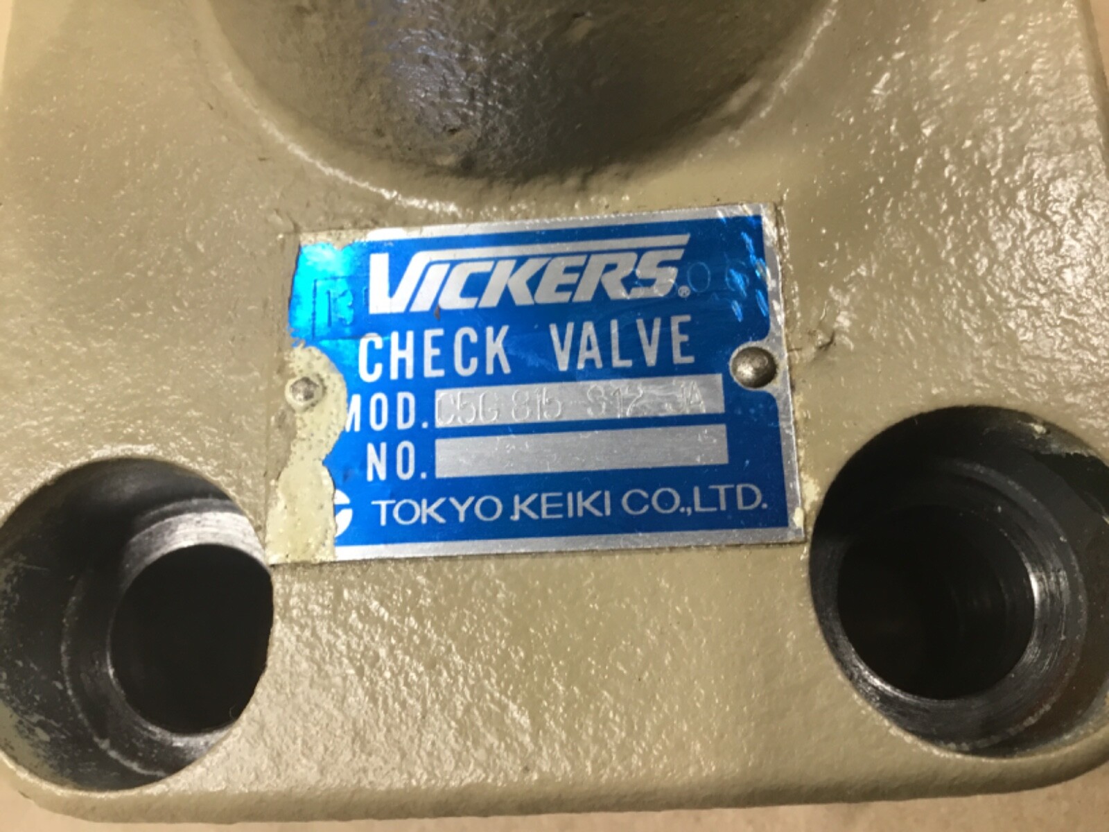 SPERRY VICKERS CHECK VALVE C5G815S12JA / C5G-815-S12-JA #69A45PR2