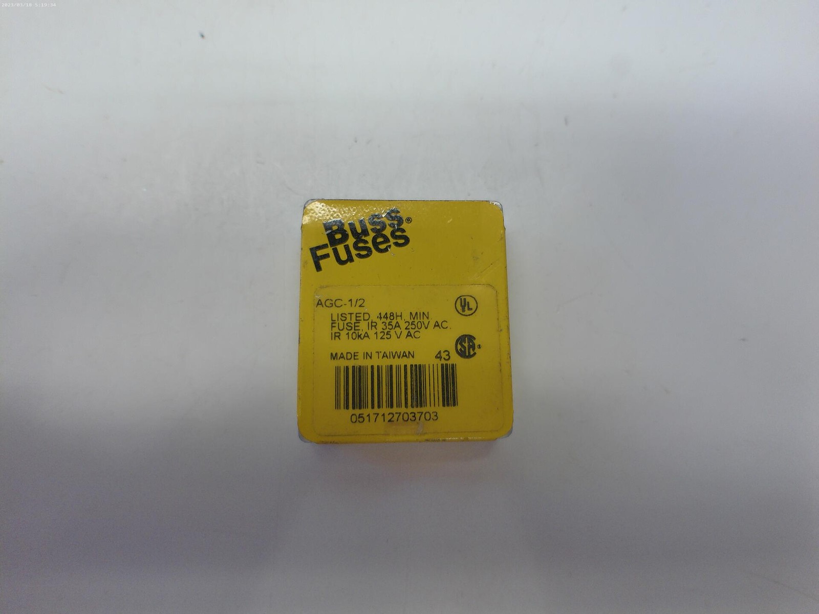 BUSSMANN AGC-1/2 LOT OF 4 NSMP