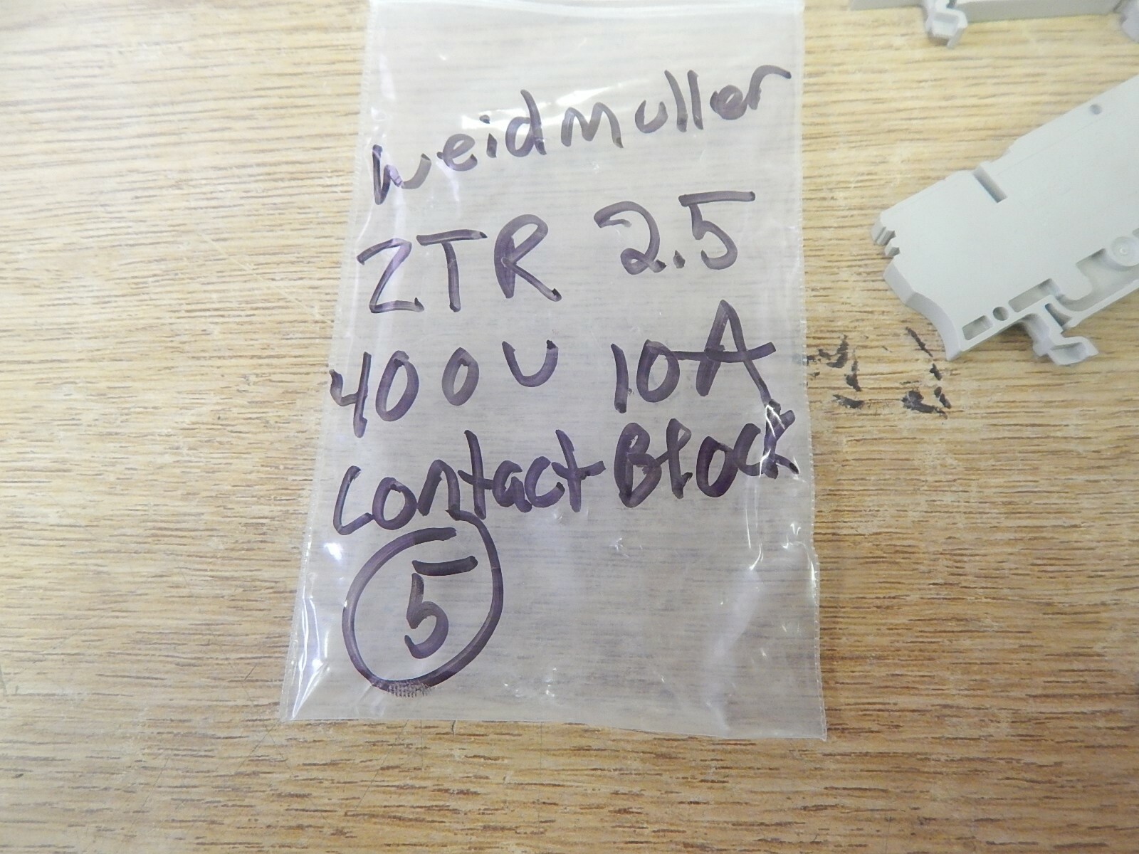 Weidmuller ZTR 2.5 Terminal Blocks, Lot of 5 *FREE SHIPPING*