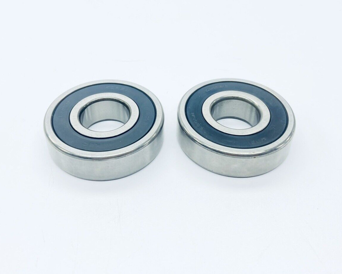LOT OF 2 UNUSED KBC 6305D SEALED BALL BEARINGS 25MM-ID X 62MM-OD X 17MM-WIDE