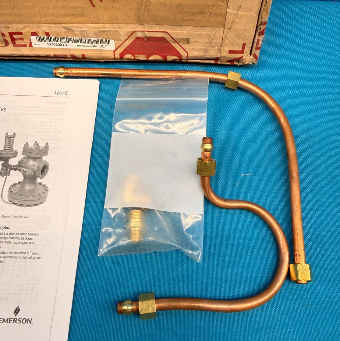 Genuine Emerson Spence 2″ Fit-E-B1H1A1A Type E Main Valve Copper Tubing Kit