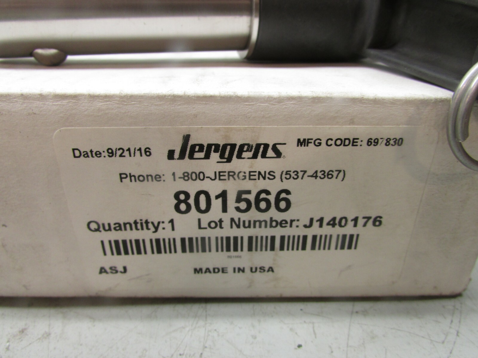 Jergens 801566 KLP L-Handle