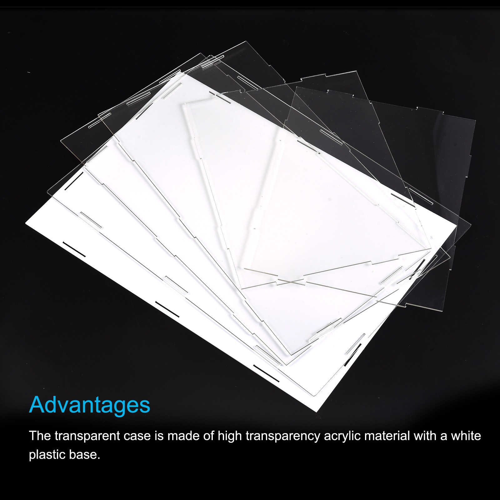 Display Case Box Acrylic Box Transparent Showcase 36x26x41cm for Collectibles