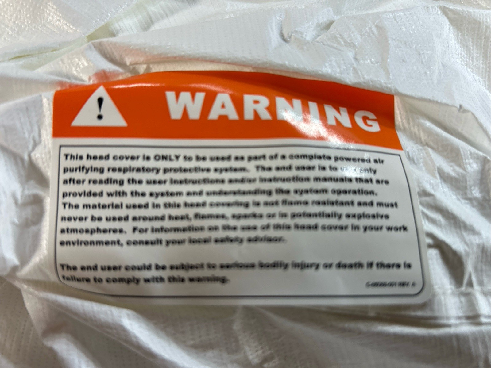 Lot of 10 – Tychem AirBoss Loose Fitting PAPR Hood W/Cape FlexAir White (6183)
