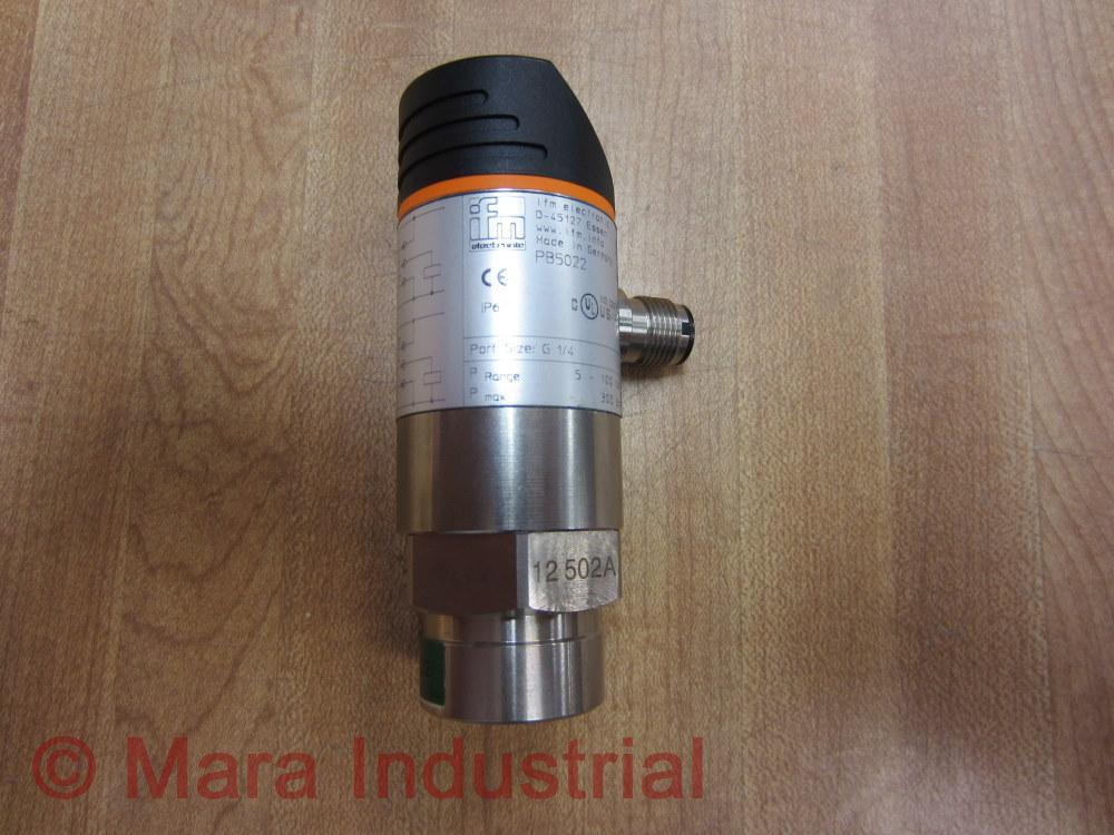 IFM Efector PB5022 Pressure Switch PB-100-SBR14-HFPKG/US/ /V