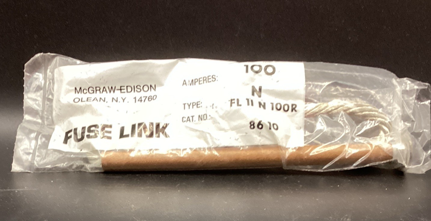 NEW IN BAG MCGRAW-EDISON 100 AMP FUSE LINK FL11N100R