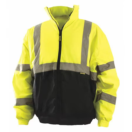 Occunomix Lux-250-Jb-Byl Jacket, Polyester, Class 3 R, Yellow, L