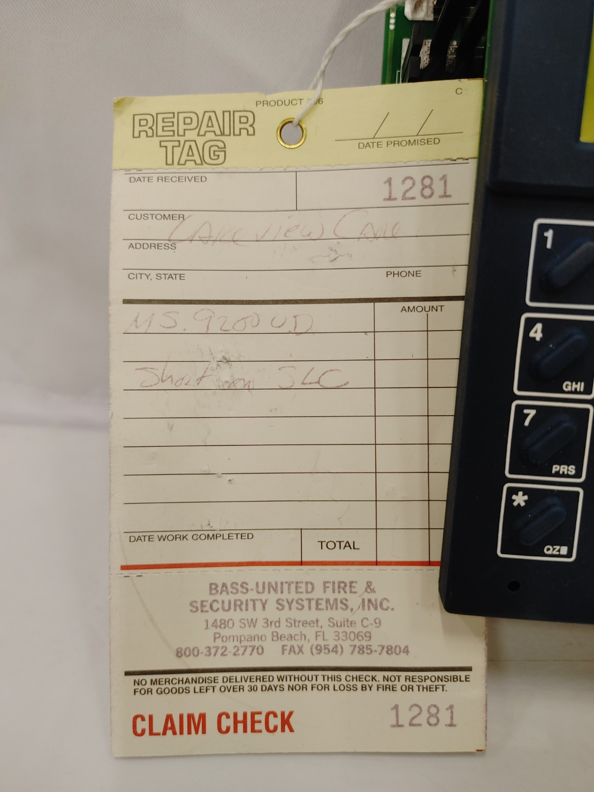 Notifier 9200UD-PCA Rev I Fire Alarm Control Board