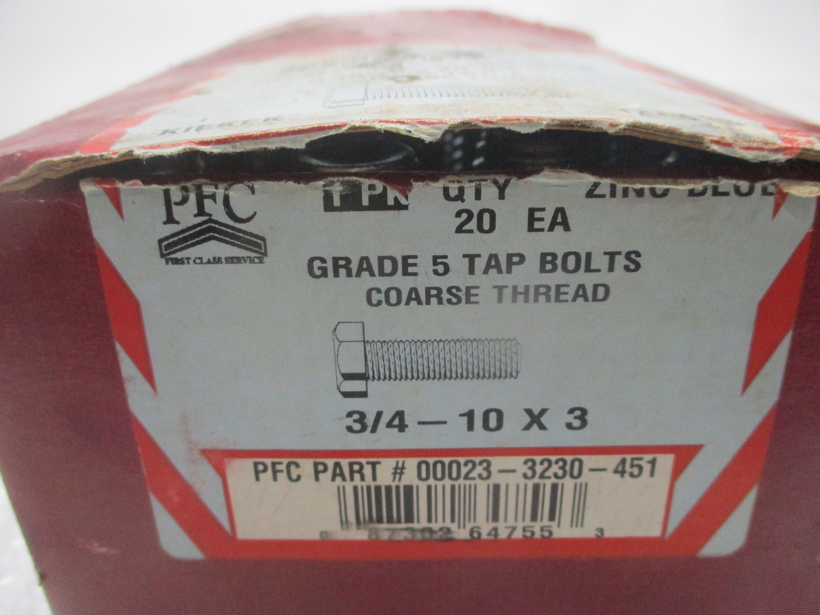 PFC 00023-3230-451 3/4-10X3 BOLTS PKG OF 20 NSMP