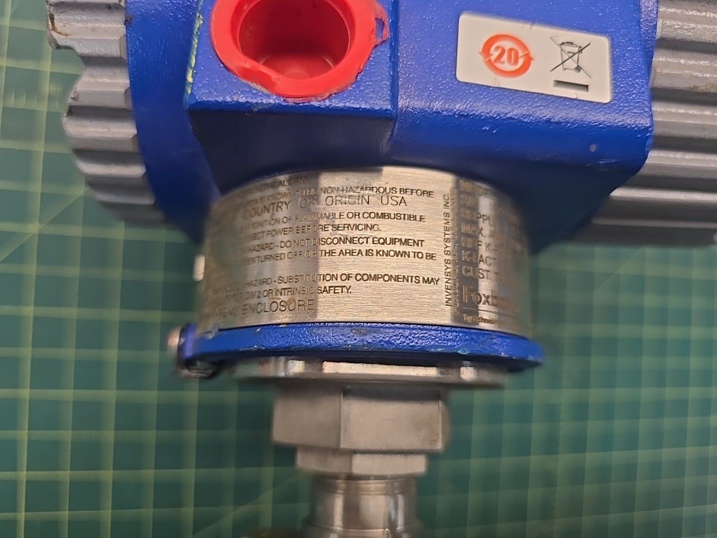 FOXBORO 84F VORTEX FLOW METER 3″ SS PESSCO 84F-T03R2SSTJF