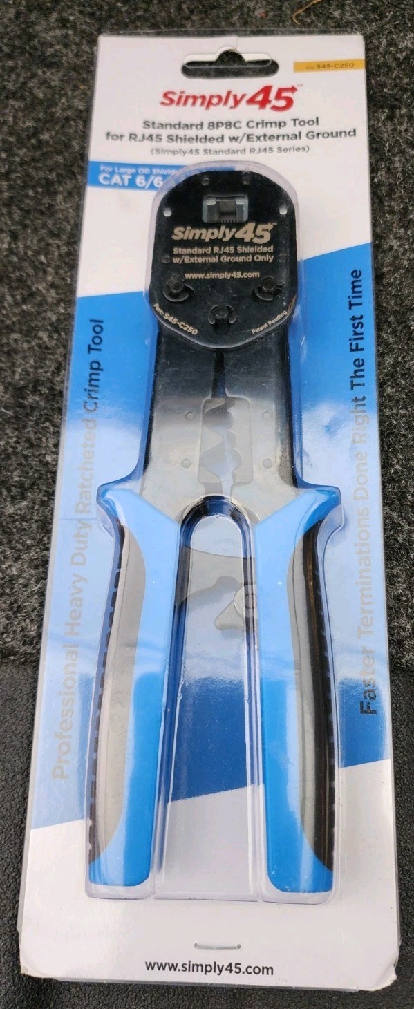 Simply45 S45-C250 Universal Standard WE/SS (8P8C) Crimp Tool
