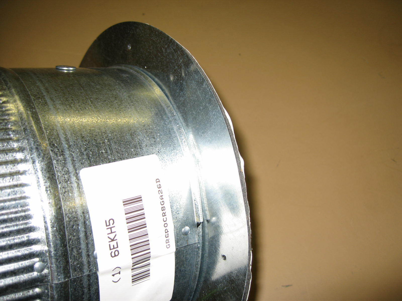 GREENSEAM GR6POCR8GA26D Damper, Self Seal Collar, 8″ Diameter, 26 Gauge