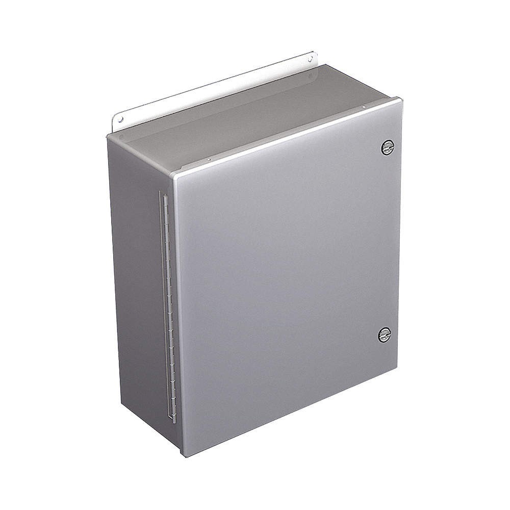 HOFFMAN A1614CHFL Enclosure,Mtlc,16In.Hx 14In.Wx6In.D 32FE16