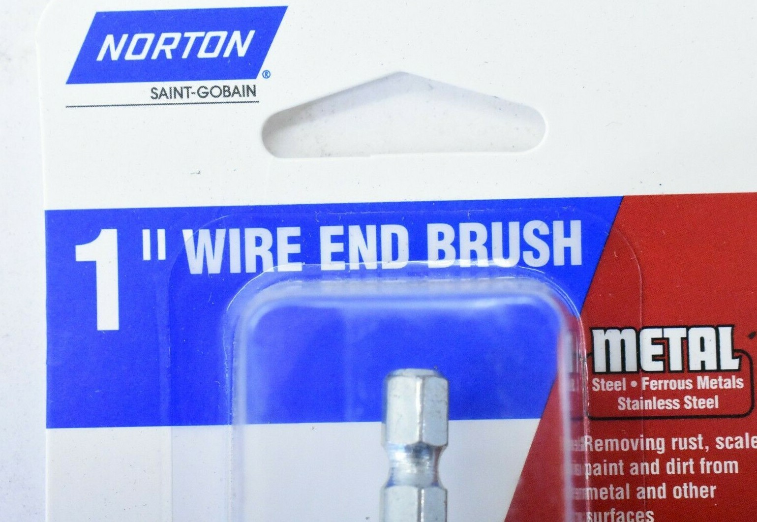 Norton 1″ Coarse Wire End Steel Brush Electric Drill Cleaning And Deburring