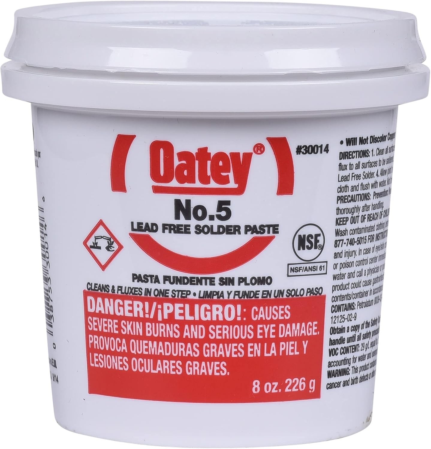 Oatey 30014 No. 5 Paste Flux 8 Oz