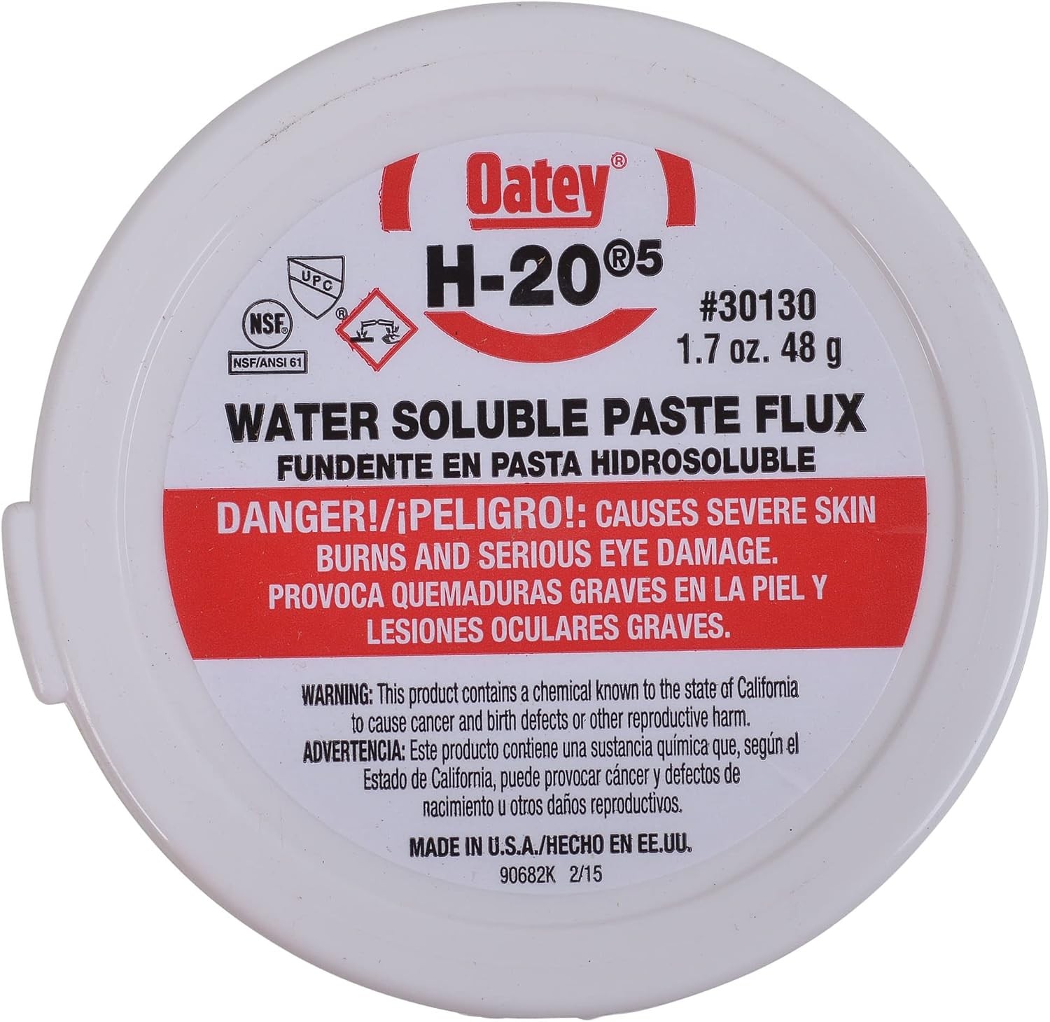 Oatey 30014 No. 5 Paste Flux 8 Oz