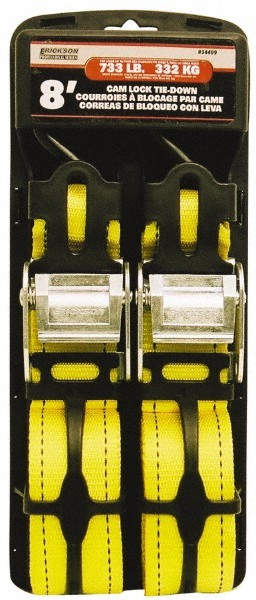 Erickson Manufacturing 8′ Long x 2″ Wide, 2,200 Lb Basket Capacity, Polyester…