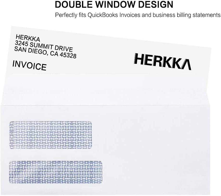 #9 Double Window Security Envelopes, No.9 Double Window Business Envelopes D…