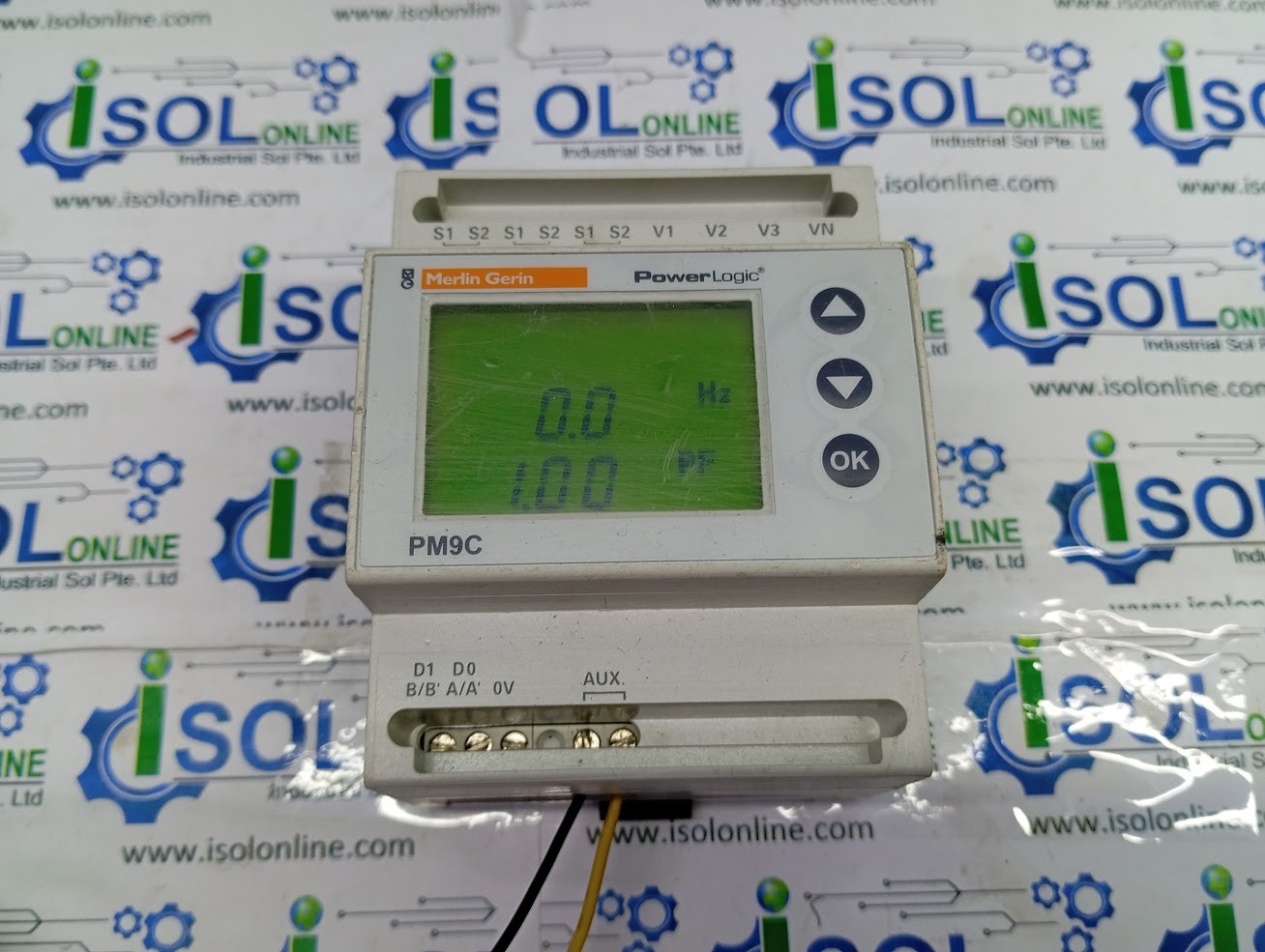 Merlin Gerin PM9C Digital PowerLogic Meter 15198AA Modbus Schneider Electric