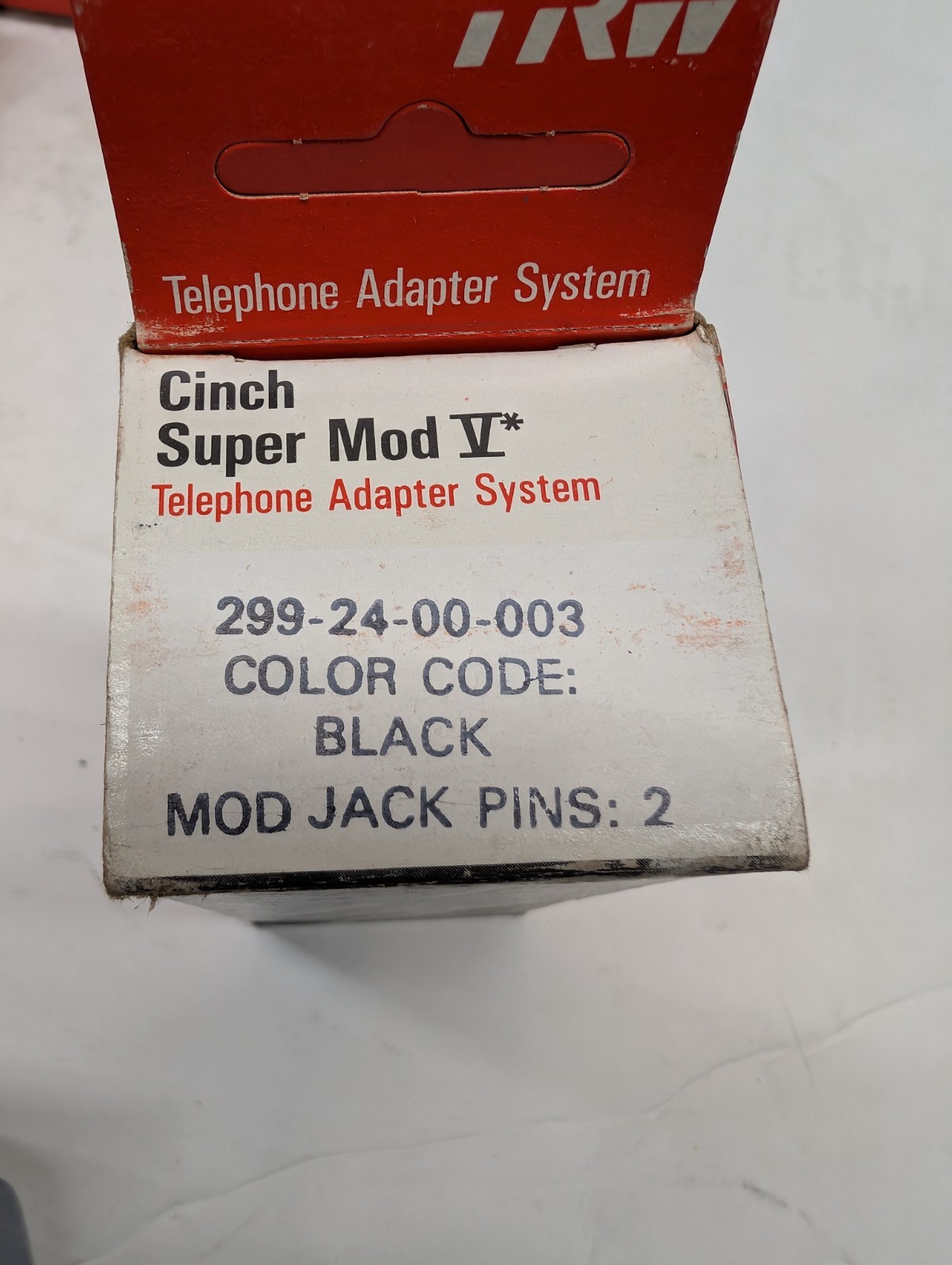Lot of 10 TRW Cinch Super Mod V 299-24-00-003 2 Pins Color Code Black NOS OEM