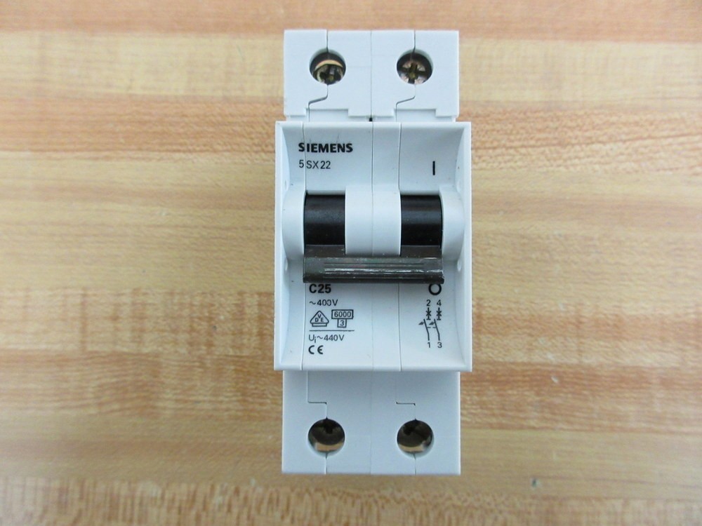 Siemens 5SX22 C25 Circuit Breaker 2-Pole 5SX22C25