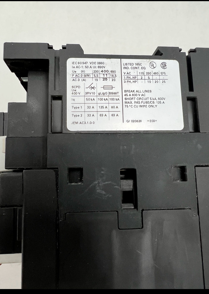 Siemens 3RA1333-8XB30-1AK6 Lightly Used 3P Reversing Starter 6-25A See Pics #B79