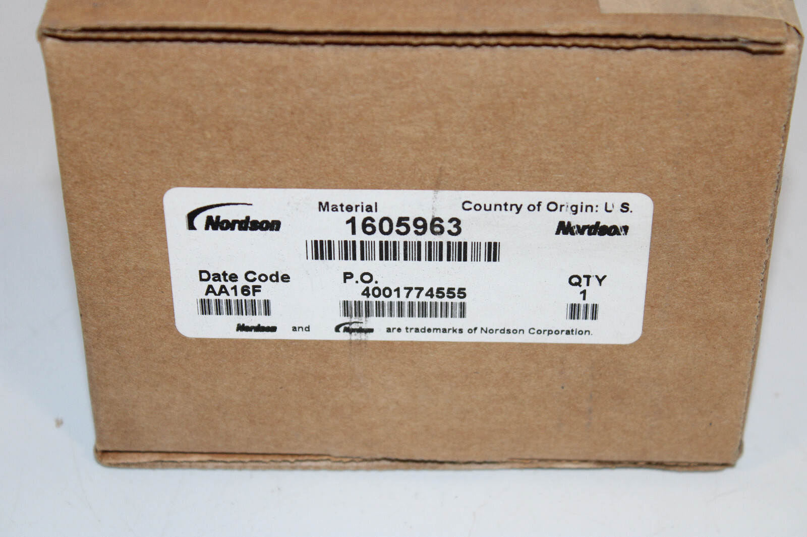 NORDSON 1605963 VERTICAL BAR GUN MOUNT FORE SURE COAT & ENCORE GUNS NEW