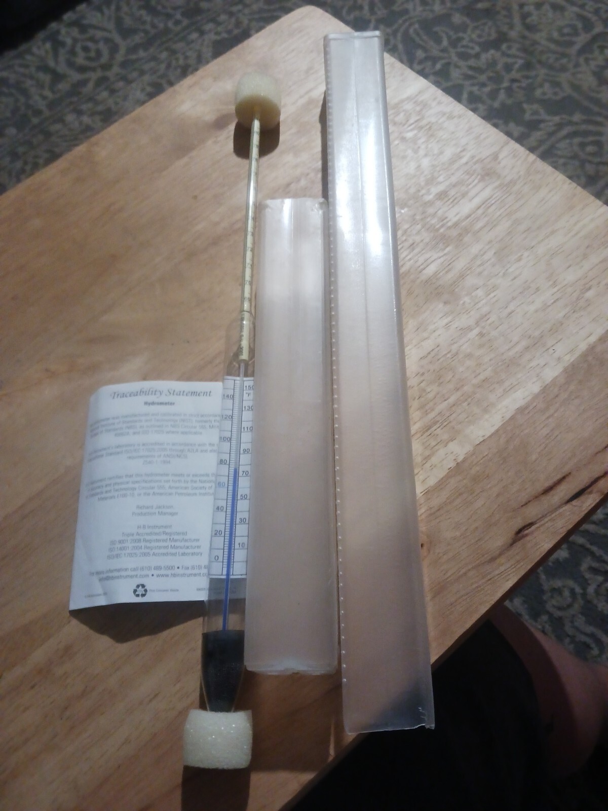 Durac B61800-0300 Hydrometer,Specific Gravity,1.200/1.420