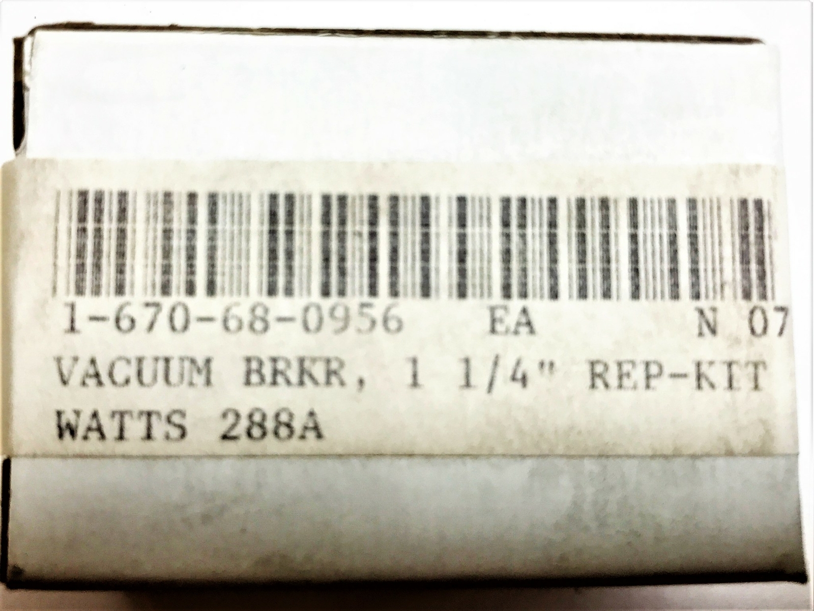 Watts 1 1/4″ Anti-Siphon 288A Vacuum Breaker Repair Kit 288A NOS