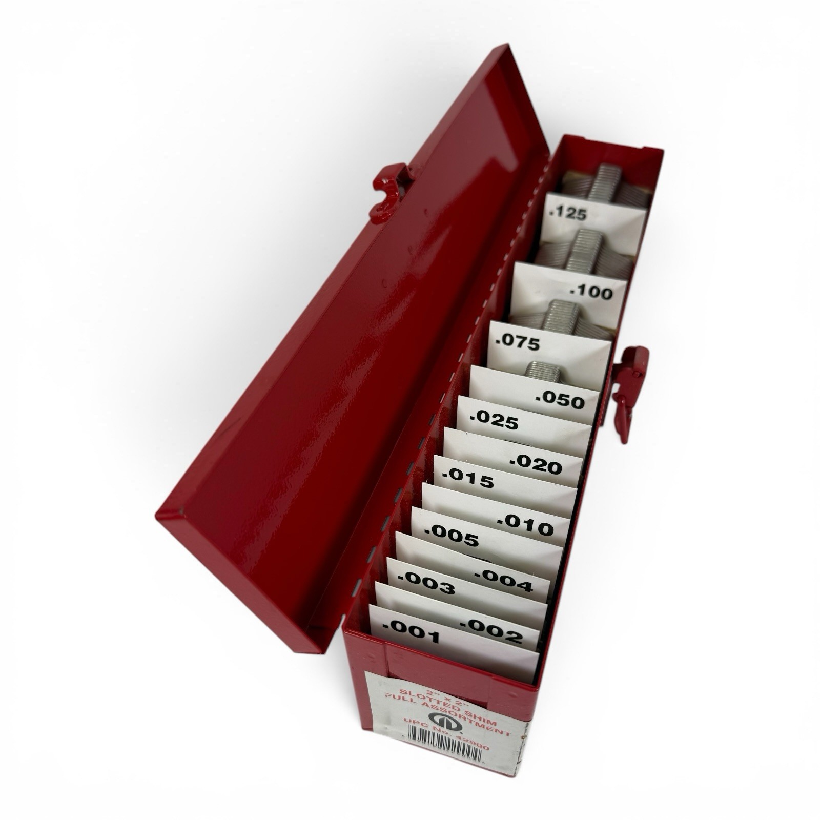Precision Brand 2″ x 2″ Slotted Shim Assortment (Mostly Complete)