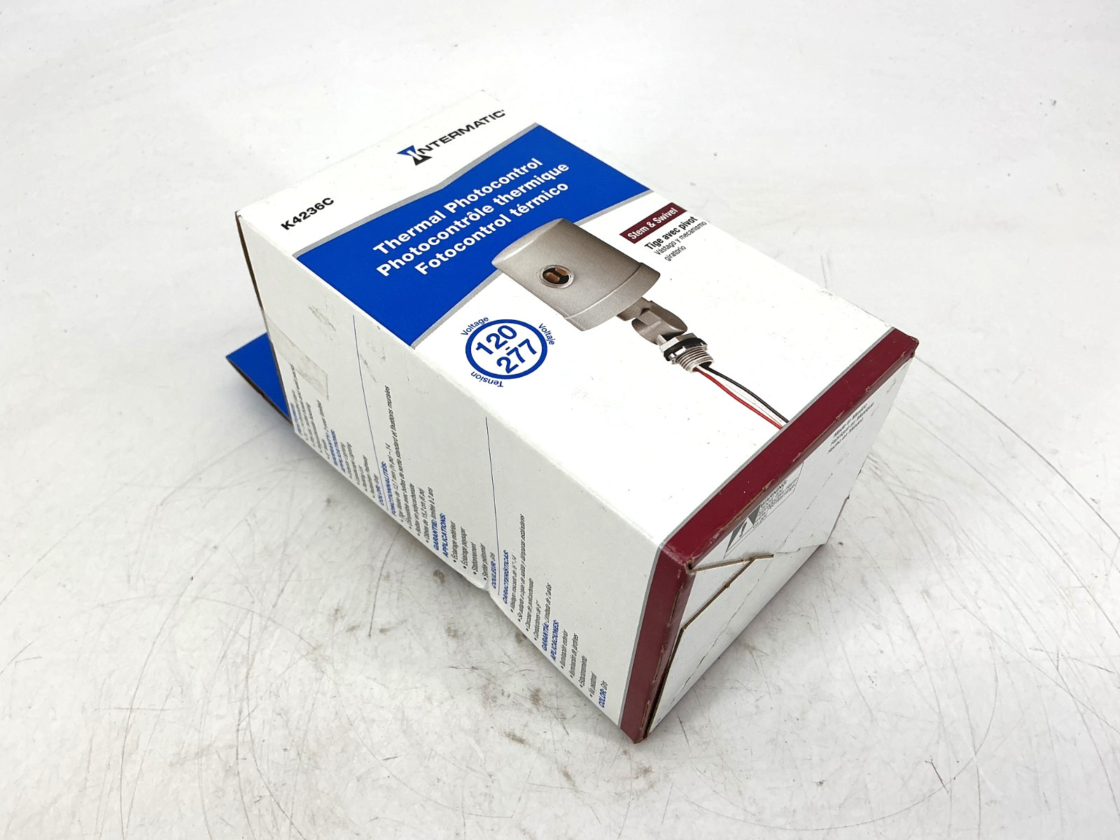 New Sealed Intermatic K4236C Thermal Photocontrol Swivel Mount 15A 120-277VAC