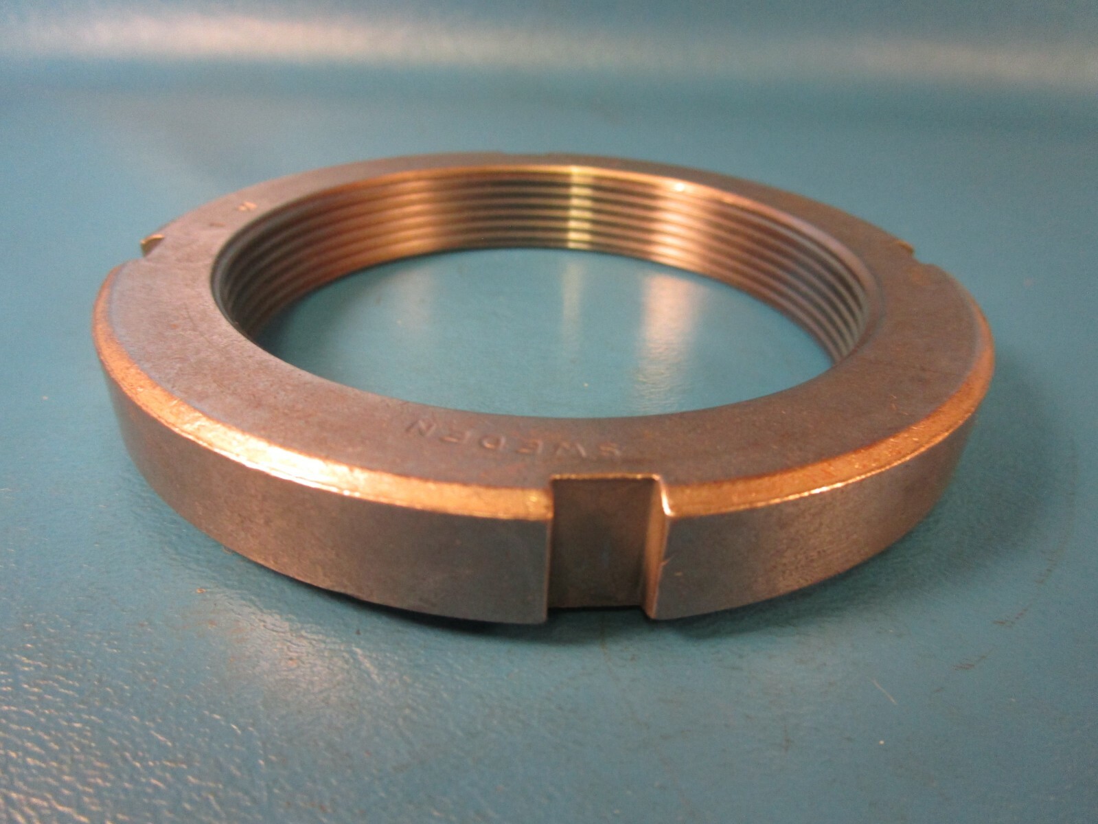 SKF KM16 Metric Locknut, Right Hand Standard Locknut, Steel