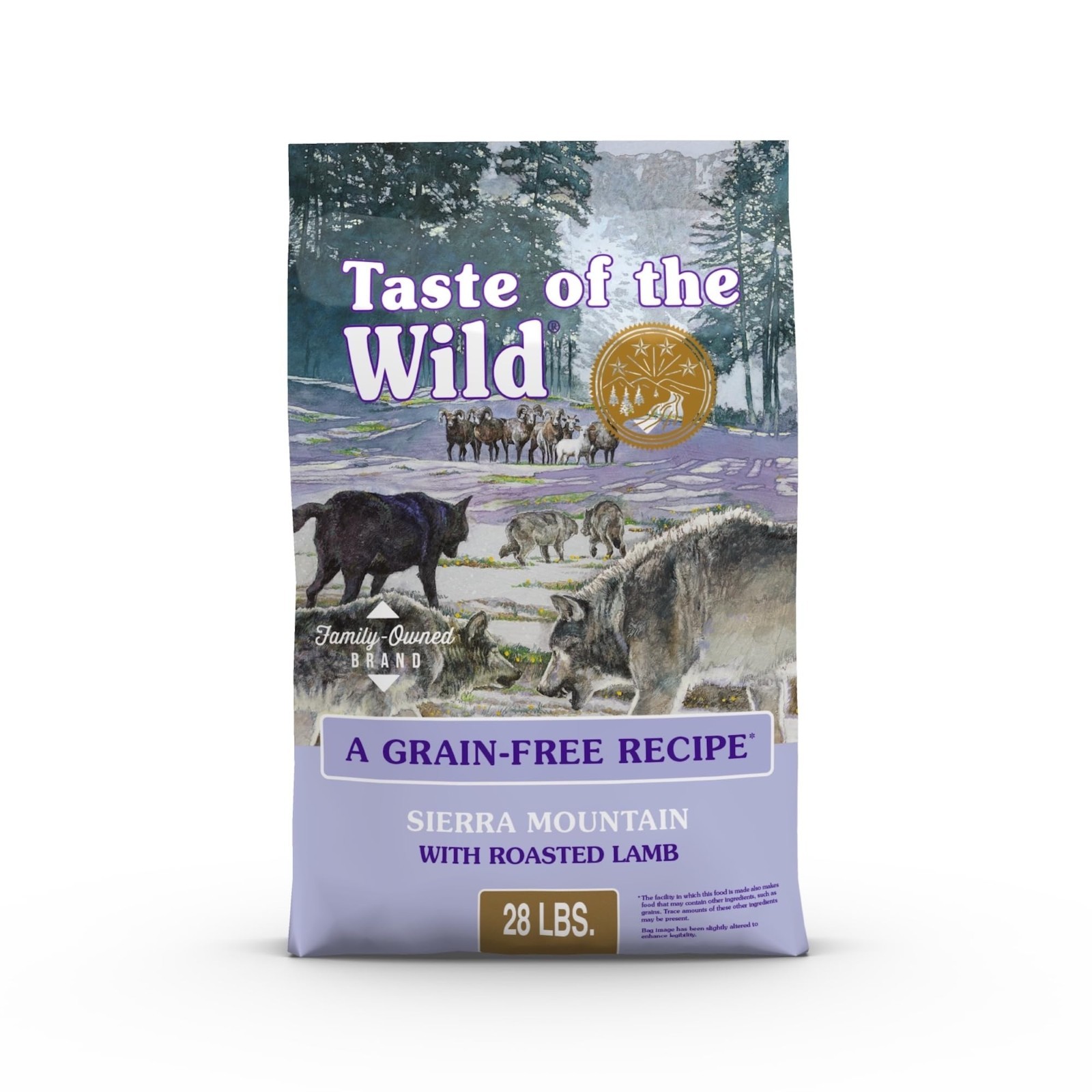 Taste of the Wild Sierra Mountain Canine Recipe Roasted Lamb Dry Dog Food, 28lb