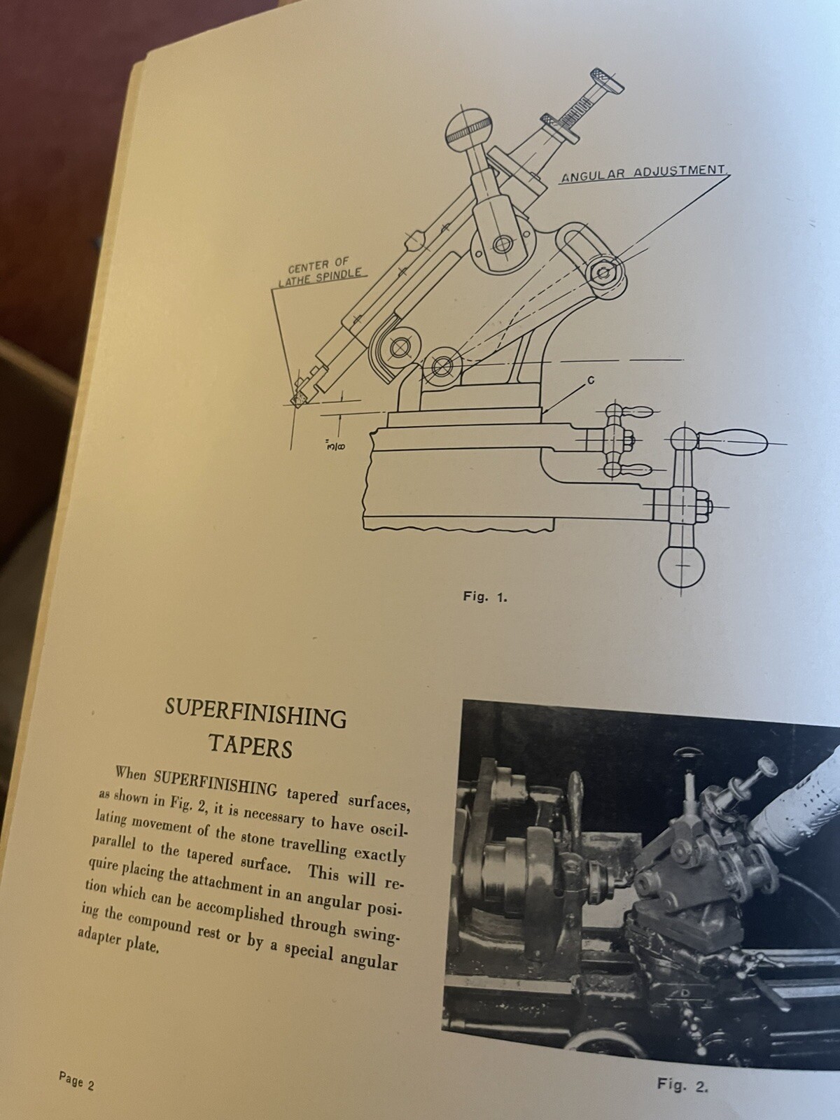Instructions for Installation & Operation for Foster No.0 Super finishing Attach