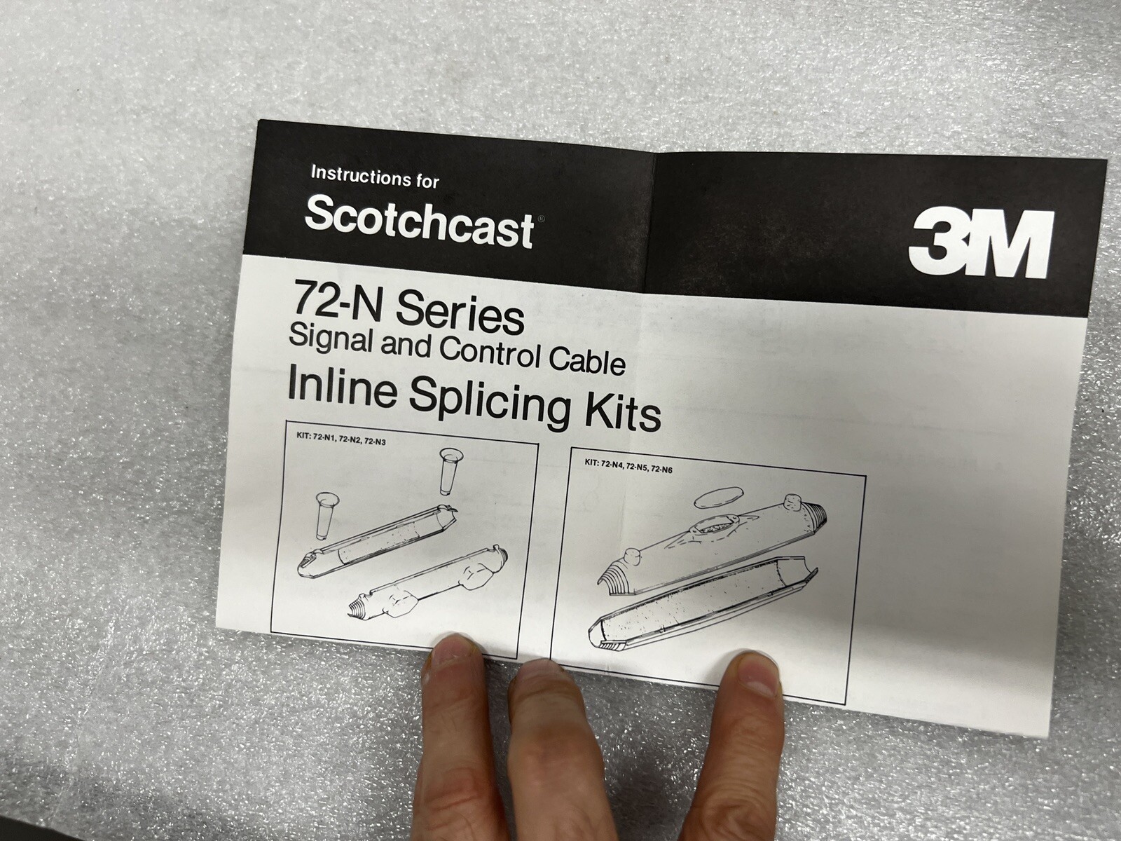 3M 72-N4 Scotchcast Signal & Control Cable Inline Splice Kit