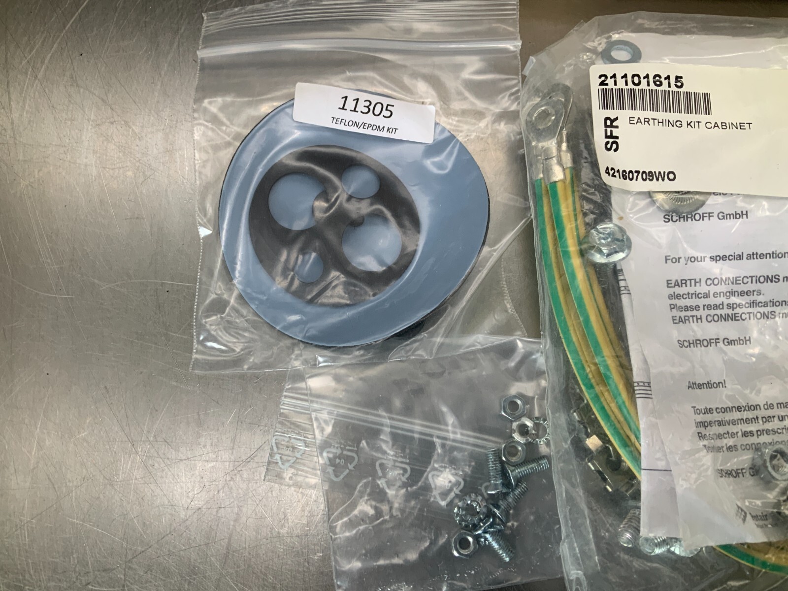 Schroff 21101-615 Earthing Grounding Kit Cabinet, Hoffman
