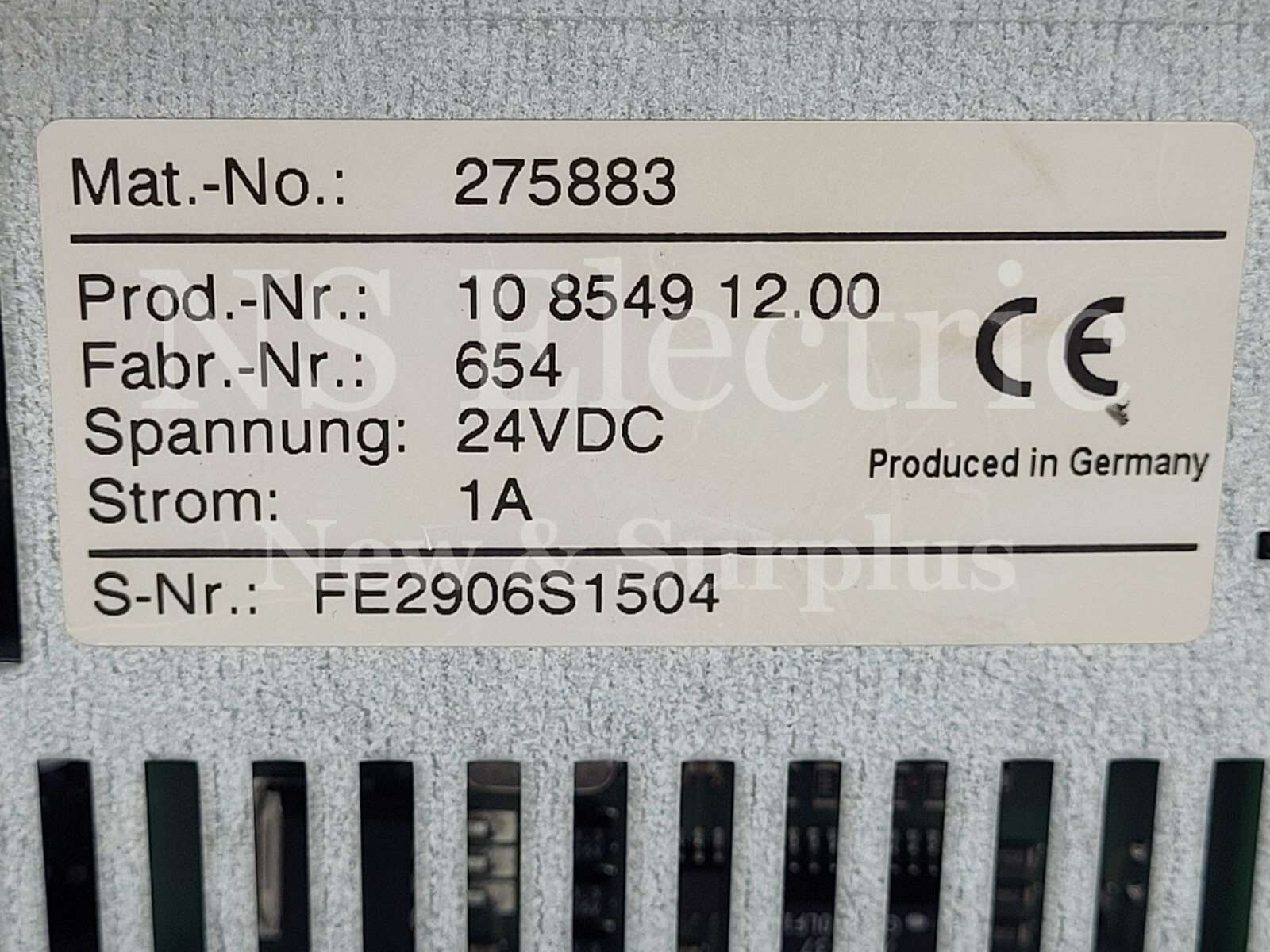 TOX Pressotechnik 275883 / CEP 400.001.11.00 / 10 8549 12.00 Process Monitor