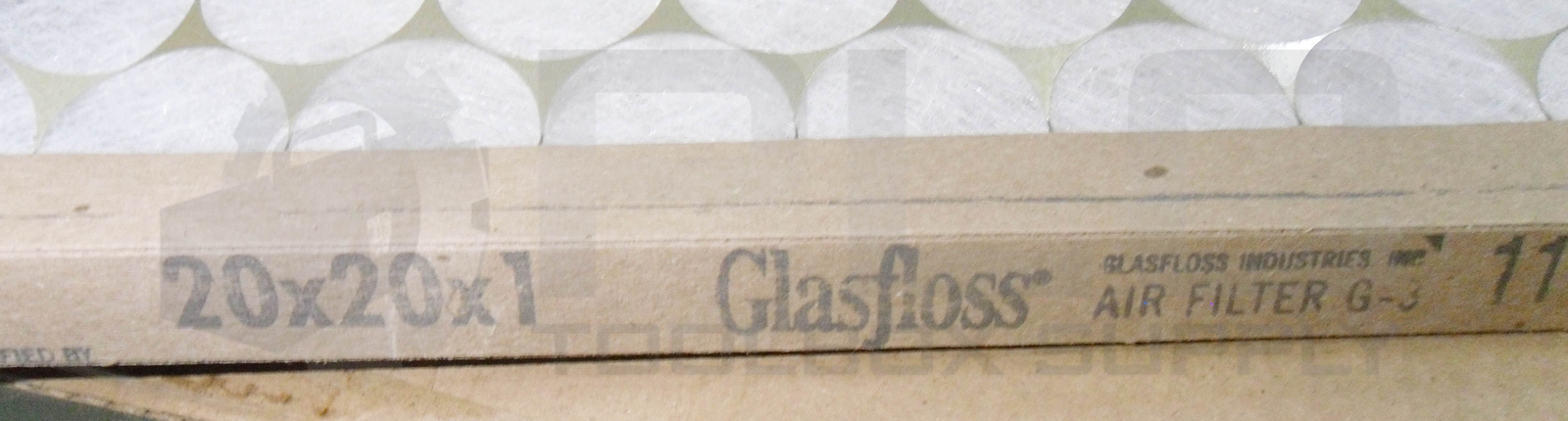 NEW BOX OF 8 GLASGFLOSS PTA20201 FIBERGLASS AIR FILTERS 20X20X1