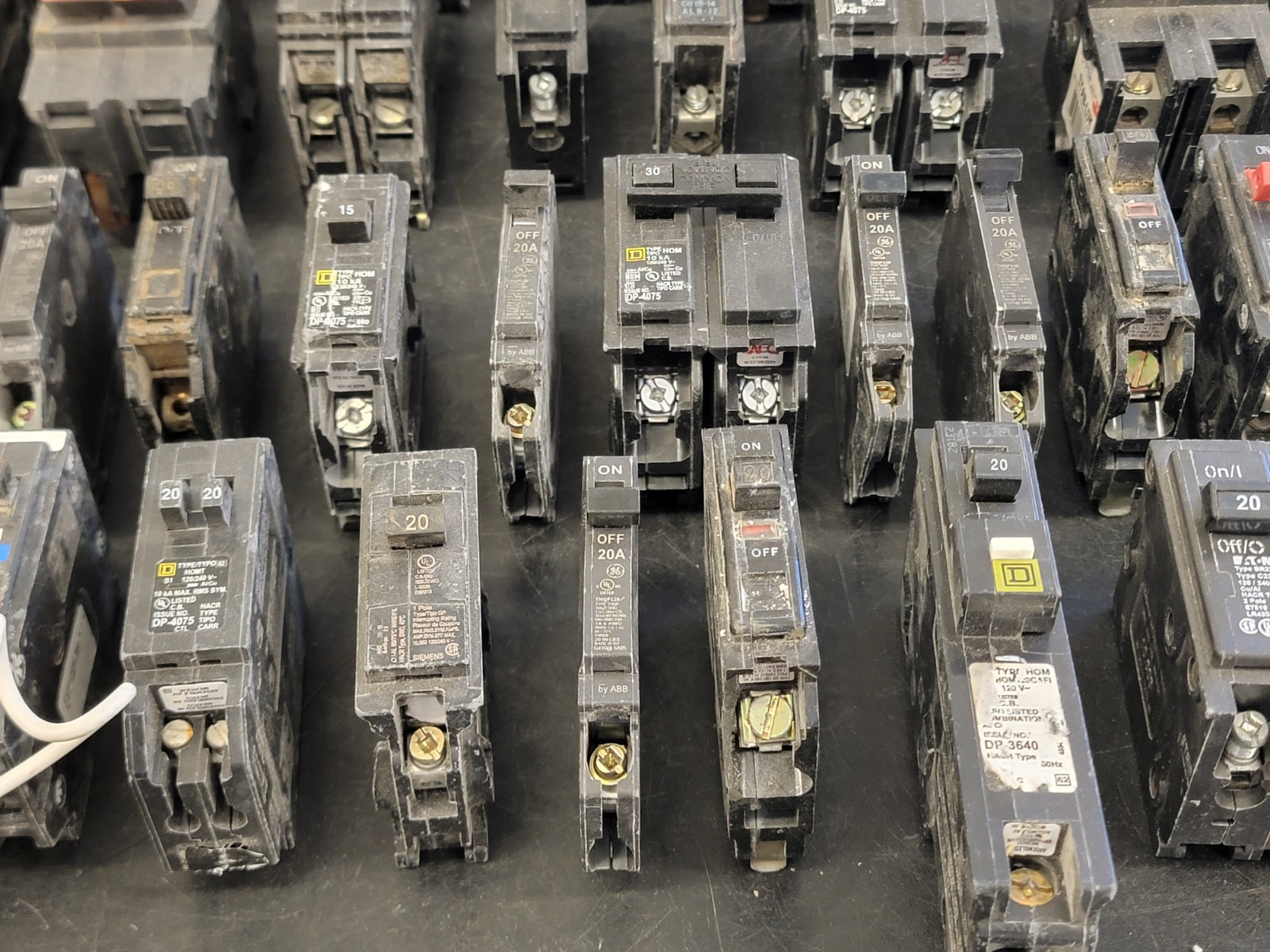 Lot of 55 Circuit Breakers Various Amps See Photos PRE-OWNED.