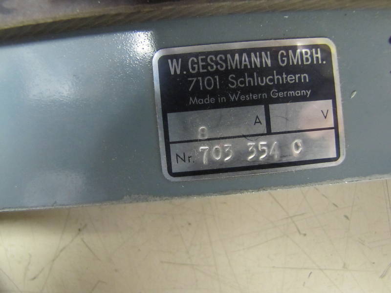 W. GESSMANN 8A 703 354 C STEPPING SWITCH W/ LOGIC RELAY