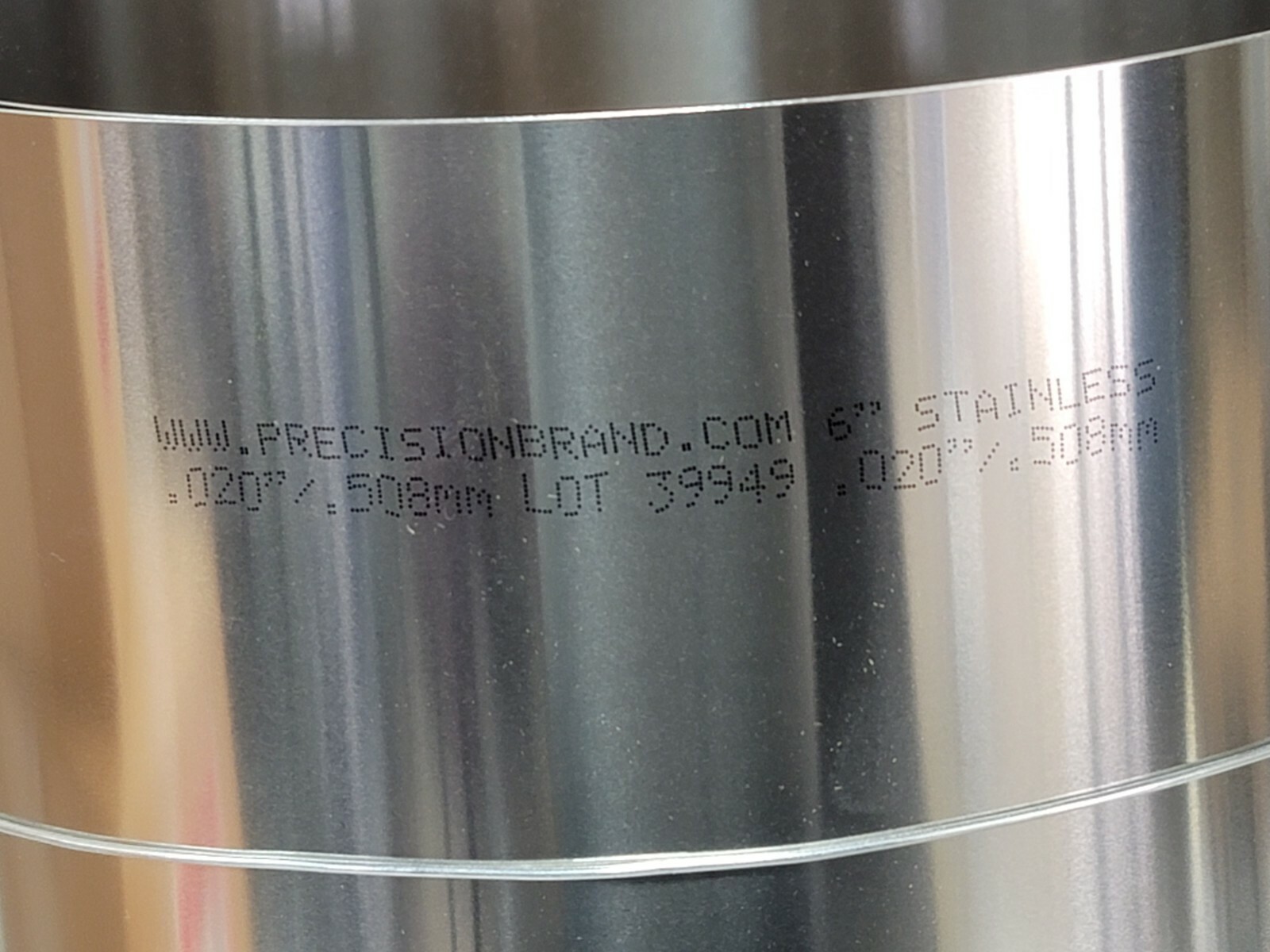 LOT OF 3 NIB PRECISION BRAND 22390 STAINLESS STEEL SHIMS 6” X 50” GAUGE .020