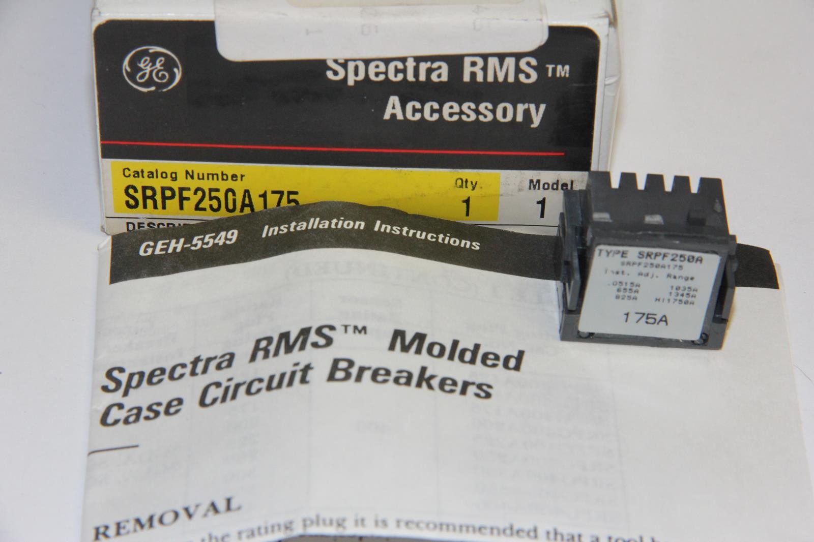 GE SRPF250A175 Spectra Series 175A 600V Circut Breaker “NEW”