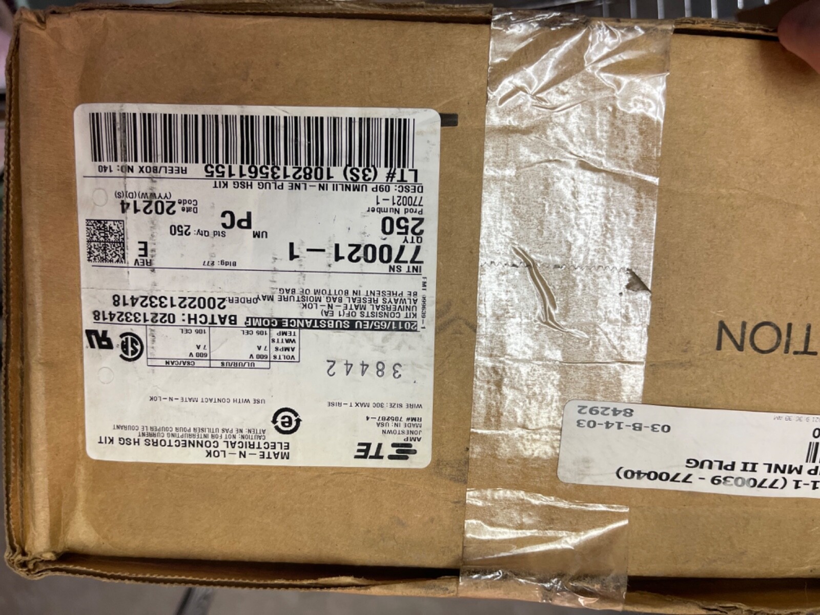 TE Connectivity 770021-1 CASE of 250 9 Position Rectangular Housing Connectors