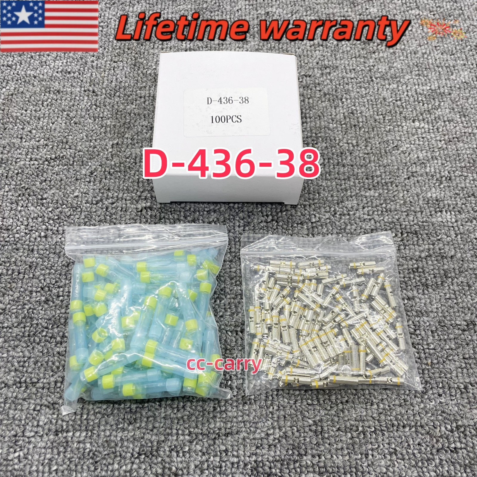D-436-38 New 100pcs pack Plastic Case terminal for Military Aviation 650076-000