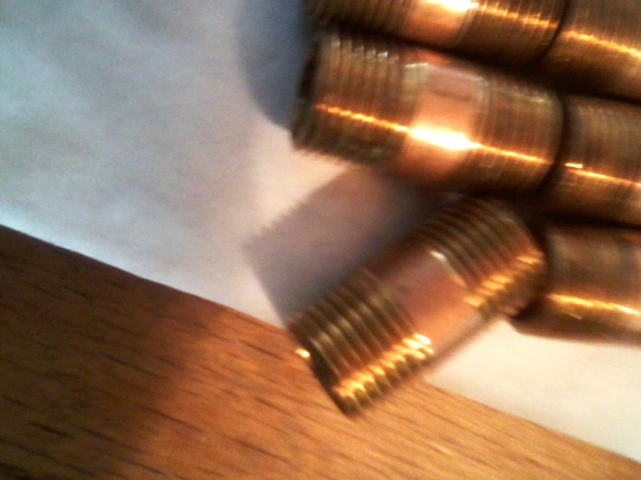 (20) . LOT …. PARKER 215PN-8 DAYCO 112B08 1/2″ BRASS PIPE CLOSE NIPPLE FITTING