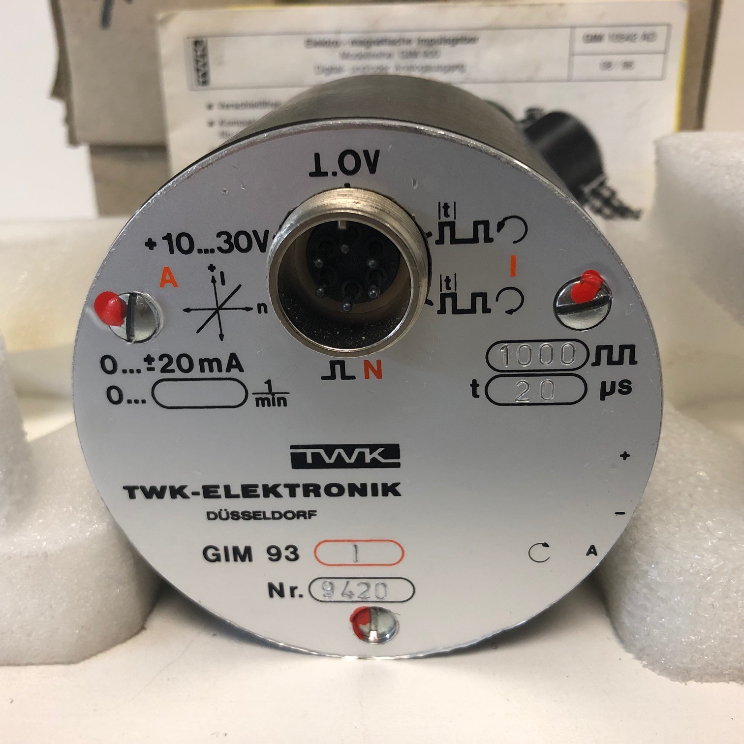 GUARANTEED GOOD USED! TWK-ELEKTRONIK ENCODER OHMS 9420 GIM 93-I-1000-20