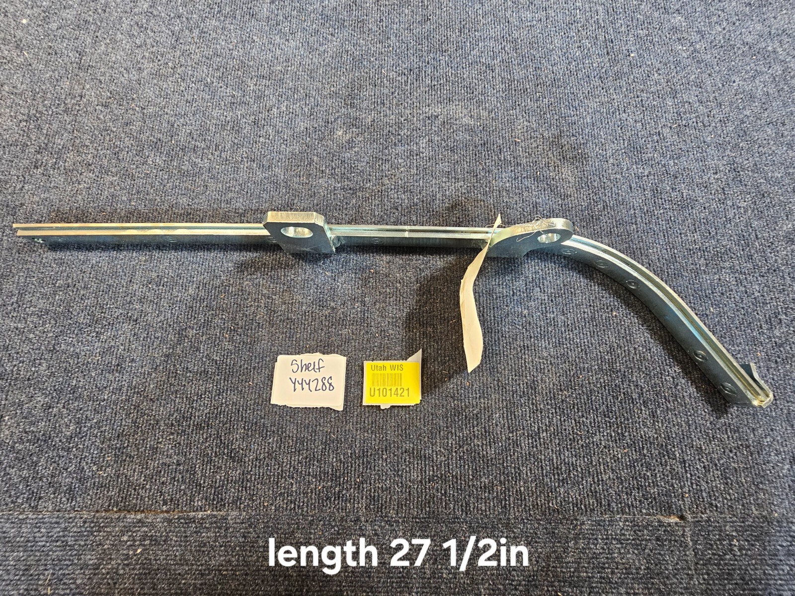Tennant 386263 Right Side Squeegee Frame Weldment, Stainless Steel