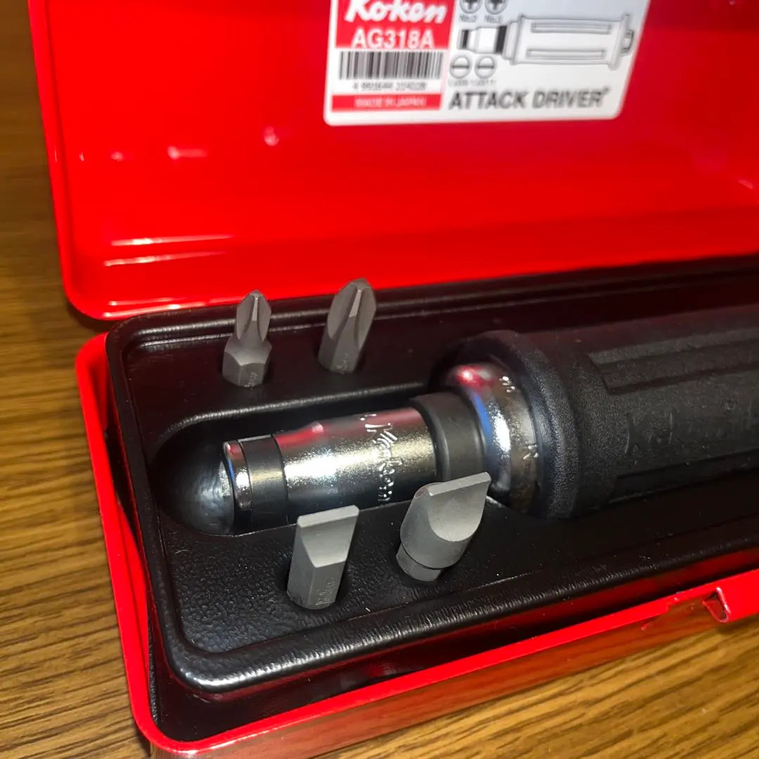 Ko-ken AG318A 3/8″ Sq Drive Impact Attack Screwdriver Set Made in Japan Tools